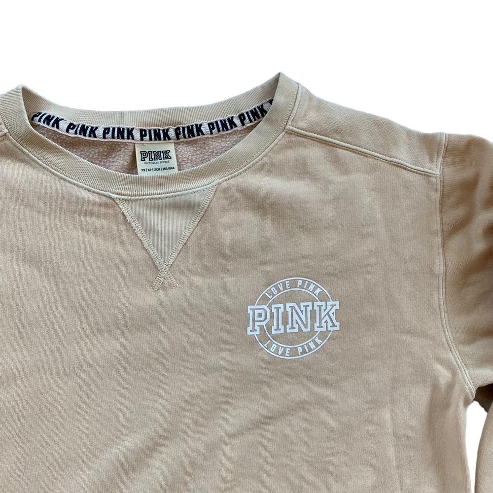PINK Sweater Sand Colour - Size XS - Picture 2 of 4